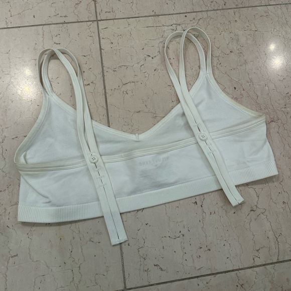 Helmut Lang White Double Strap Stretch Bra - Picture 8 of 12